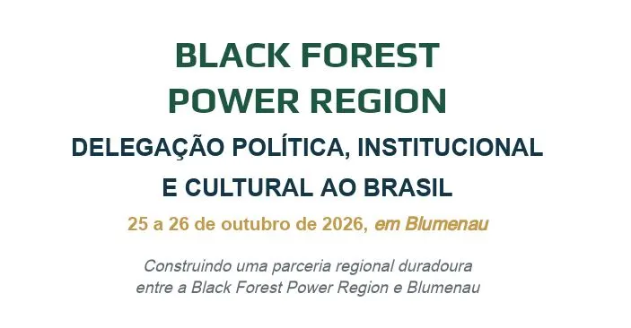 Delegação da Floresta Negra na Alemanha visita Blumenau para fortalecer laços econômicos e culturais