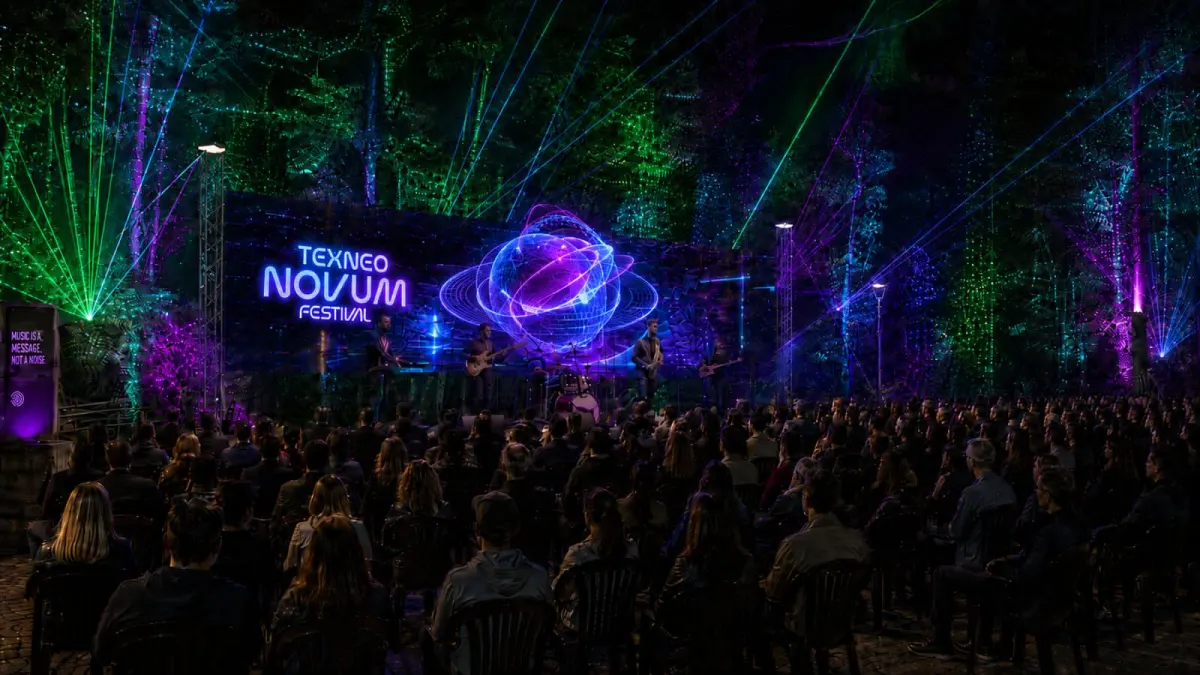 Praça Rosenplatz será palco de música e arte digital com o Texneo Novum Festival em Blumenau
