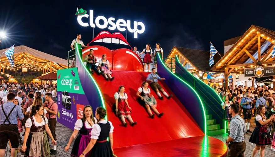 AXE e Closeup promovem interação na Oktoberfest Blumenau com estande "Match Perfeito"