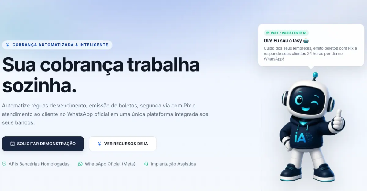 IASYCOB automatiza cobranças e ajuda empresas a reduzir tarefas manuais no financeiro