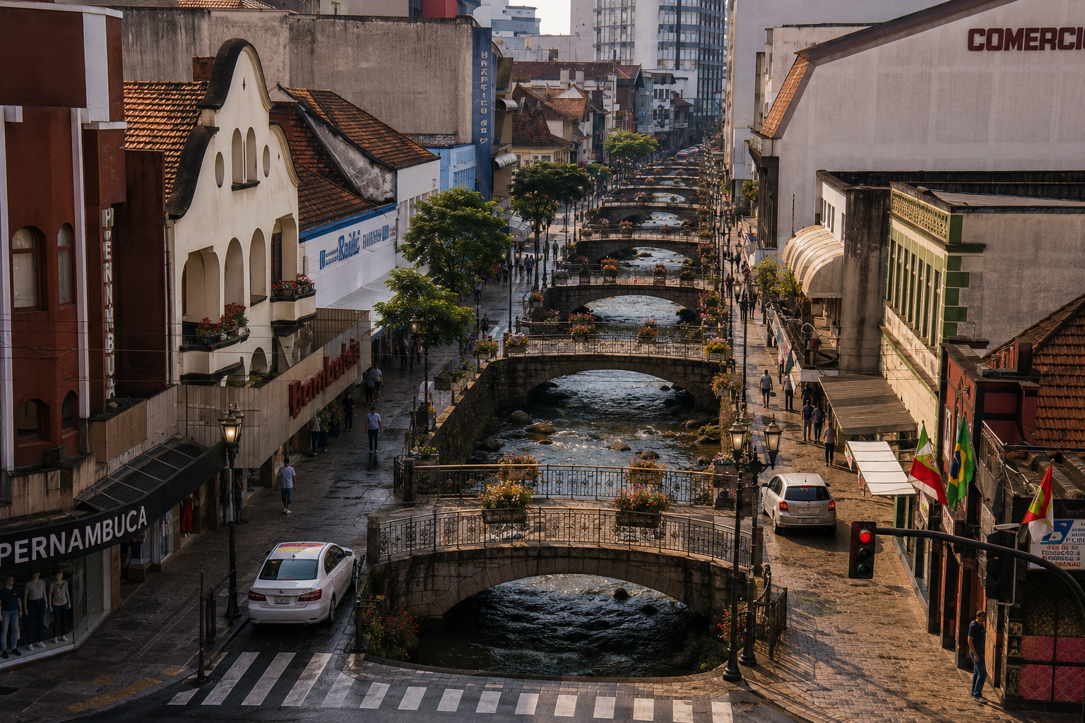 A Rua XV que você conhece escondia rios e pontes por toda parte