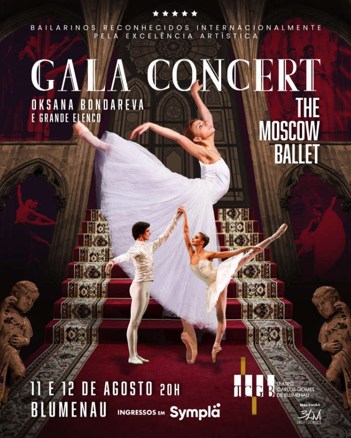 The Moscow Ballet chega a Blumenau com espetáculo internacional no Teatro Carlos Gomes