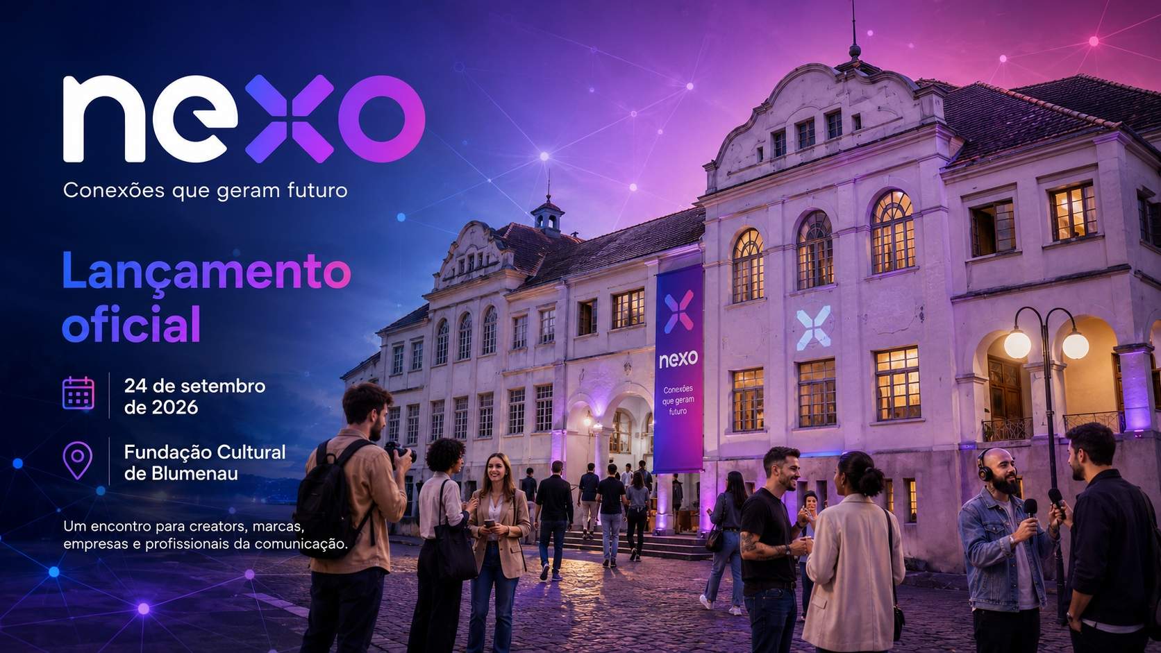 NEXO confirma Fundação Cultural de Blumenau como sede da primeira edição do festival