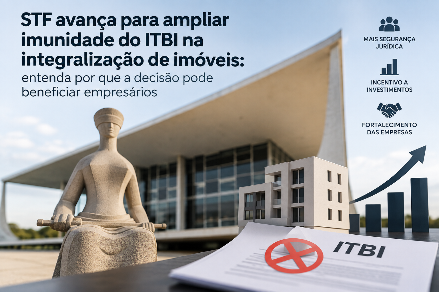 STF avança para ampliar imunidade do ITBI na integralização de imóveis: entenda por que a decisão pode beneficiar empresários