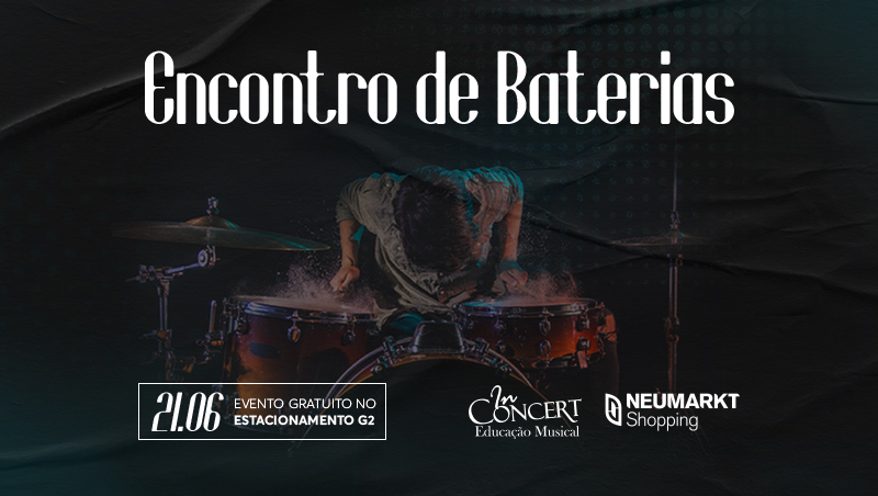 Encontro de Baterias promete reunir músicos e apaixonados por percussão em Blumenau