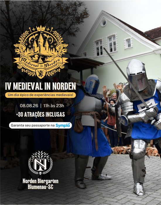 IV Medieval in Norden transforma Blumenau em cenário medieval com mais de 30 atrações